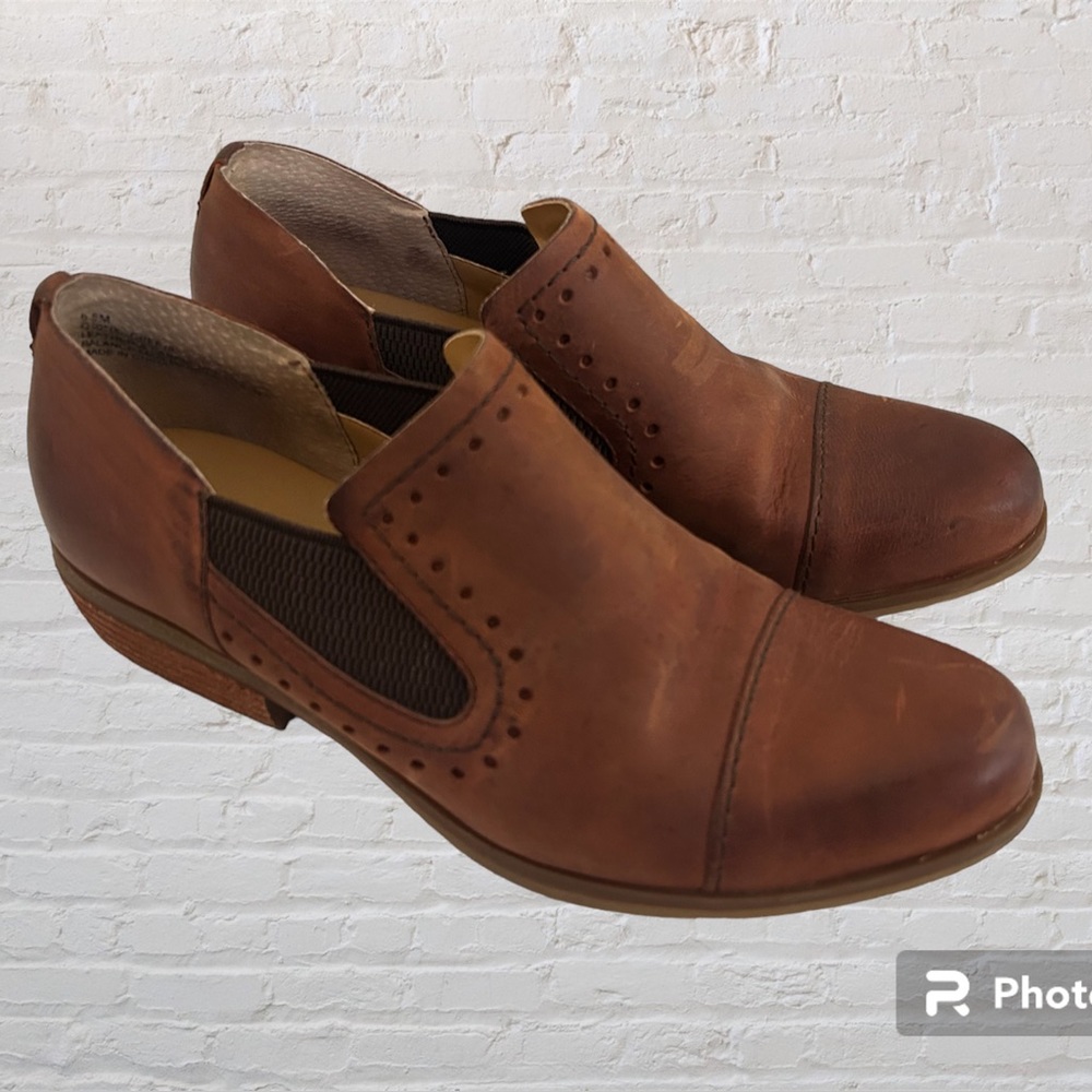 Korks Brown Leather Gertrude Booties